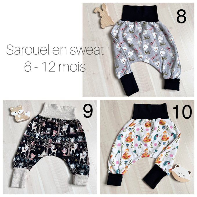 Pantalon sarouel - 12 modèles de différentes tailles disponibles